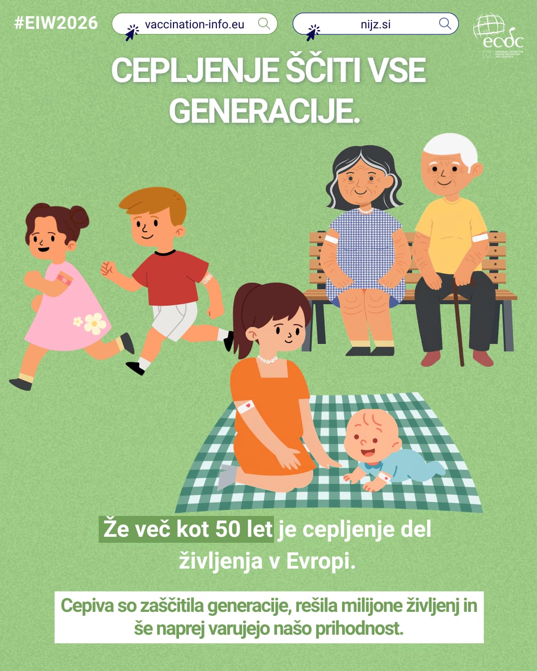 Cepljenje ščiti vse generacije