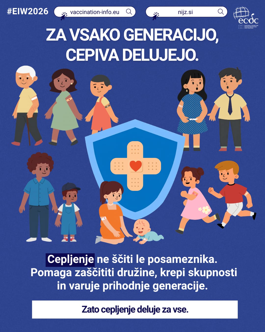 cepljenje ščiti vse generacije