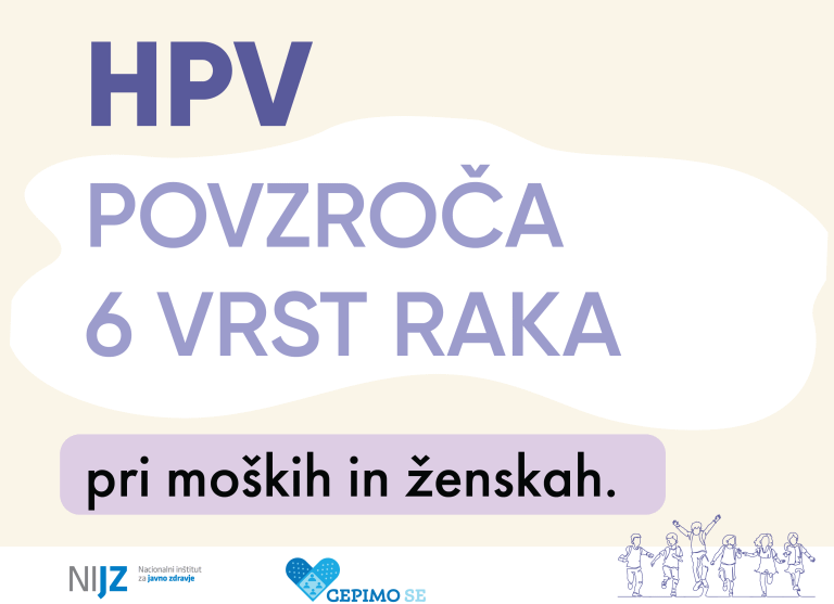 HPV povzroča 6 vrst raka